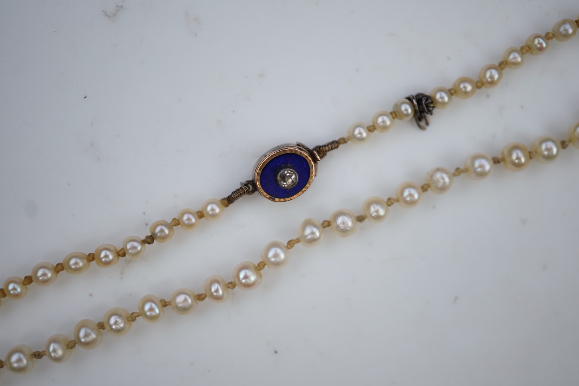 A pearl necklace, 19th century